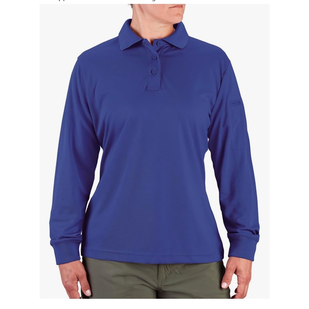 Propper Women's Long Sleeve Polo XL Blue Workwear Top